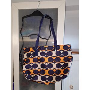 Coach Multicolor Logo Nylon Tote Bag